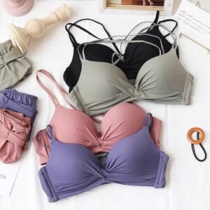 Women's fancy & Soft Matriyal Sexy Bra & Panty Set (Pack of 4)