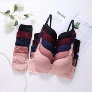 Women's fancy & Soft Matriyal Sexy Bra & Panty Set (Pack of 5)