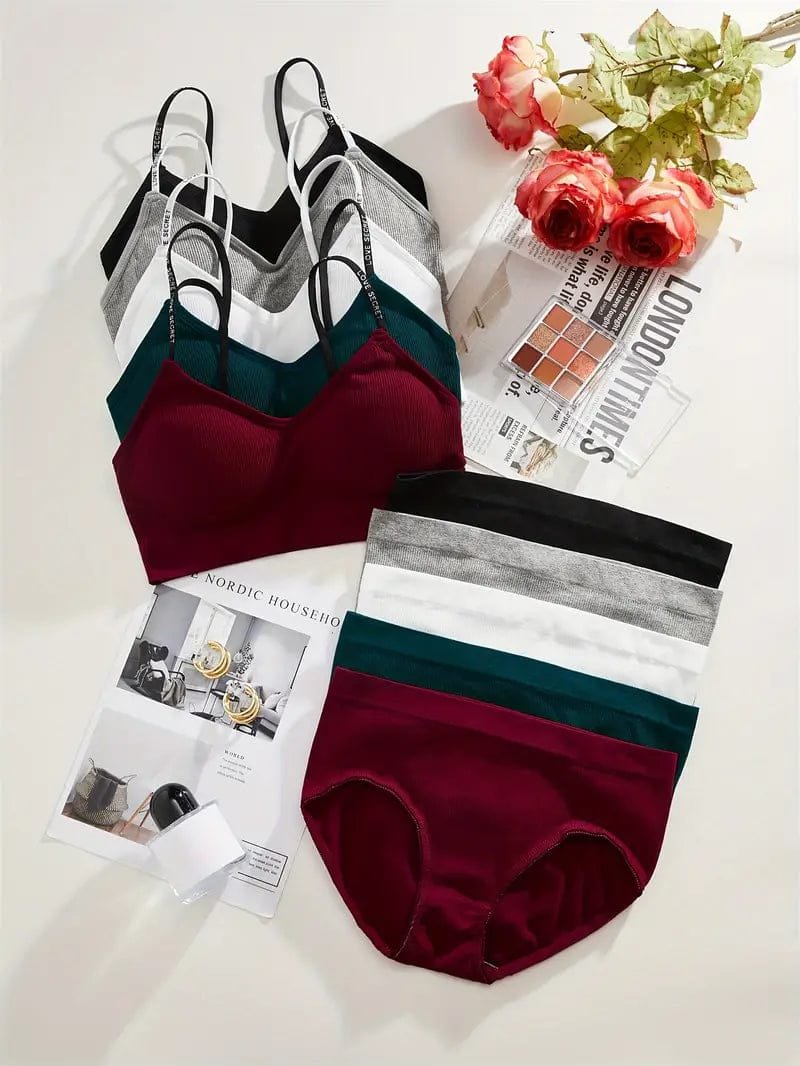 Women's fancy & Soft Matriyal Sexy Bra & Panty Set (Pack of 5) - Image 2