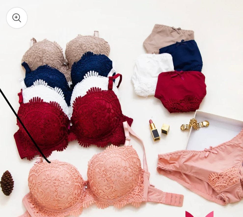 Women's fancy & Soft Matriyal Sexy Bra & Panty Set (Pack of 5) - Image 2